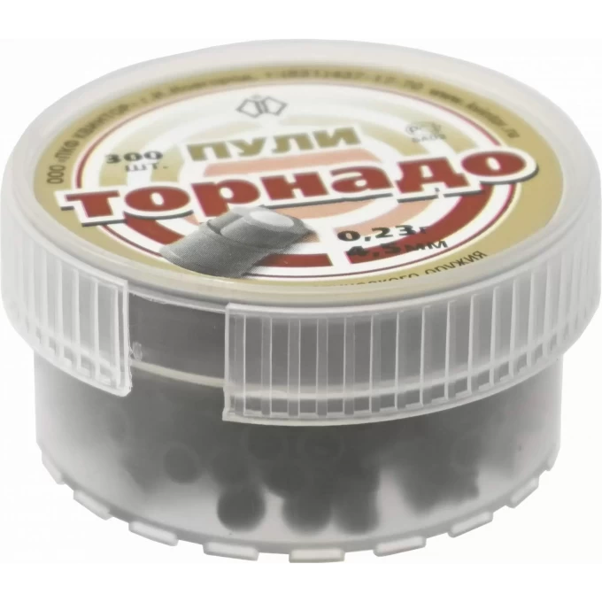 Пуля пневматическая "ТОРНАДО" калибр 4,5мм (300 шт.) 00000064 Пуля пневматическая "ТОРНАДО" калибр 4,5мм (300 шт.) 00000064